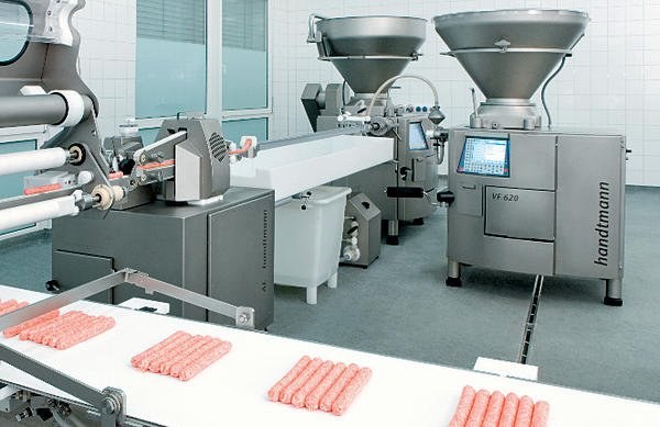 Automatische Schinkenproduktion