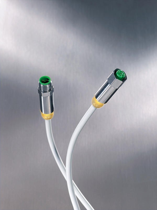 Dichter Steckverbinder mit Zustands-LED