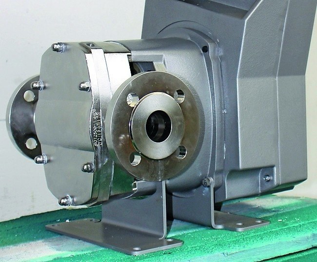 Drehkolbenpumpe mit glattem Gehäuse