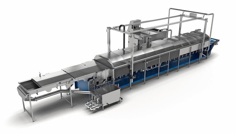 Energieeffiziente Blanchieranlage
