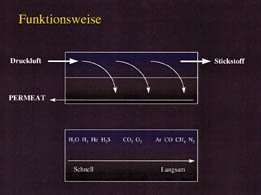 Gasvariationen aus Druckluft