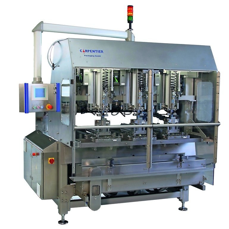 Horizontal-Kartonierer aus Edelstahl