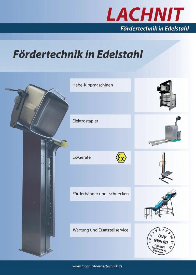 Katalog über Fördertechnik