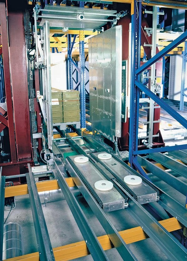 Logistiksystem fürs Hochregal