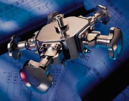Multiport aseptic valves