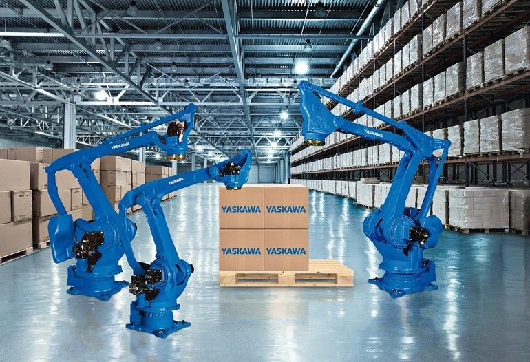 Palettierroboter mit großem Arbeitsraum