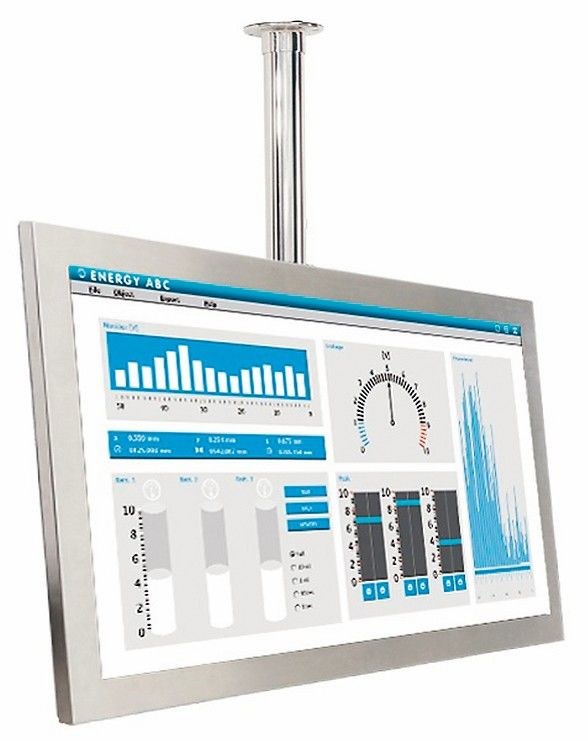 Panel-PC aus Edelstahl mit IP69K-Schutz