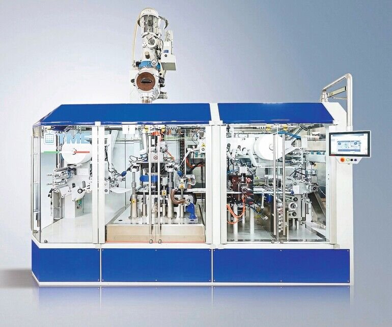 PC-basierte Steuerungstechnik bei einer Verpackungsmaschine für Lebensmittelpads