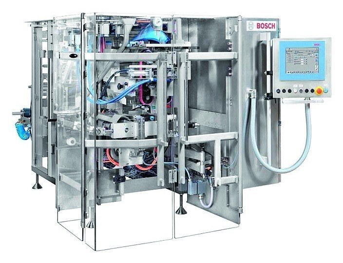 Platzsparende Schlauchbeutelmaschine