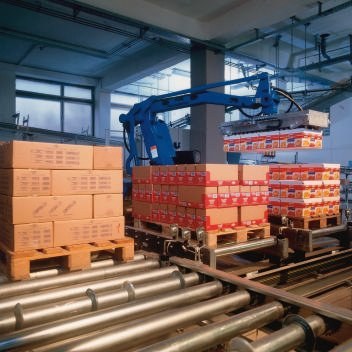 Roboter statt Lagenpalettierer