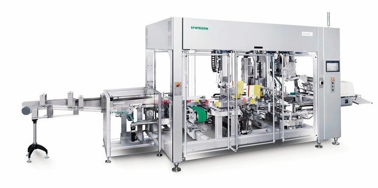 Sammelpacker für Trays aus Wellpappe