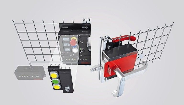 Schutztürsystem mit Zuhaltung