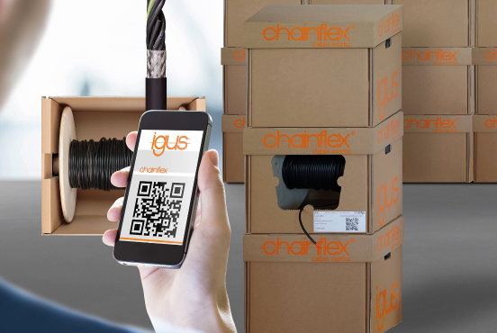 Stapelbare Leitungsbox mit integrierter Trommel