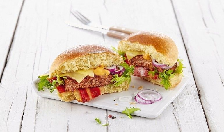 Textur für vegane Burger