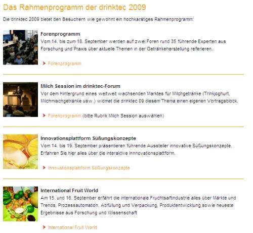 Top-Events im Rahmenprogramm