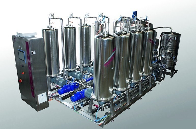 Trubfiltration mit rotierenden Keramikscheiben
