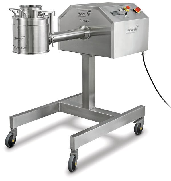 Turbomühle mit rotierender Siebtrommel