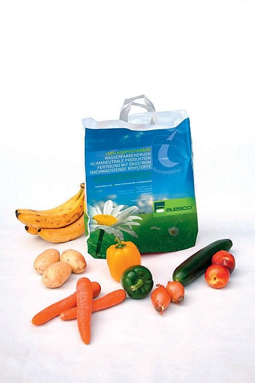 Wasserfarbdruck auf Biofolien
